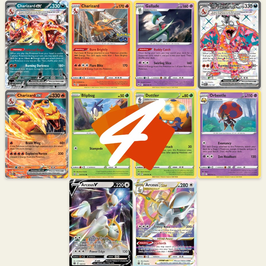 Fire CHARIZARD ex is Very Powerful ! w/ NEW Orbeetle Variant ! PTCGL Gameplay (Scarlet & Violet 151)